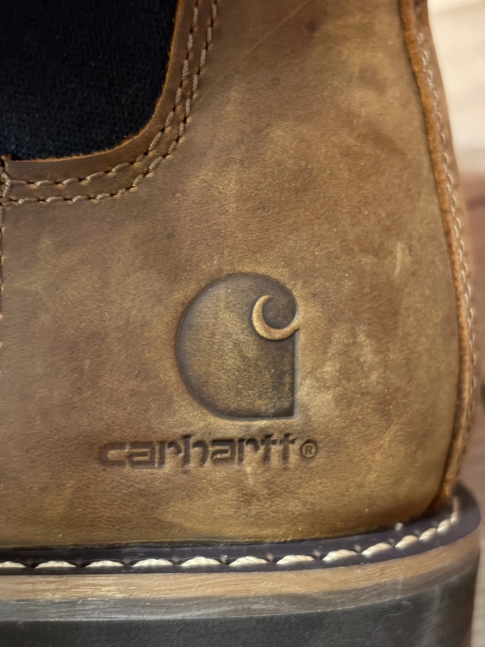 CARHARTT WOMEN'S FRONTIER WATER RESISTANT CHELSEA BOOT - Bison Brown Oil Tan - Picture 10 of 11